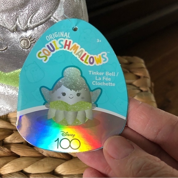 Squishmallows Disney 100 years Limited Edition Tinkerbell in 5”- 6” - Picture 5 of 7